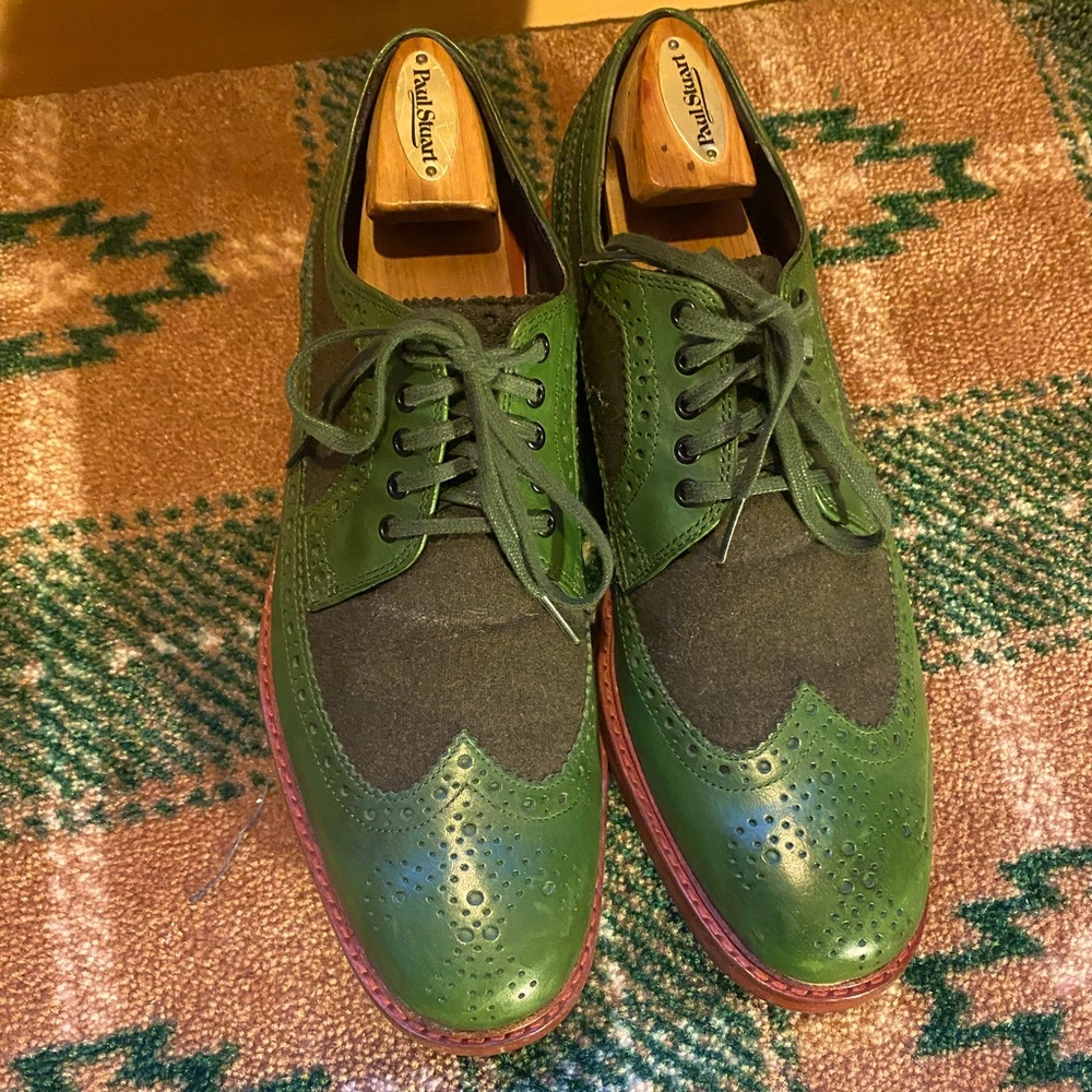 Green Cole Haan Dress Derby Shoes